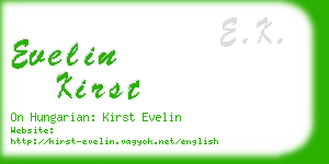 evelin kirst business card